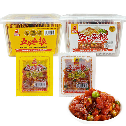 佳龙32g/包五谷杂粮1元面筋辣条