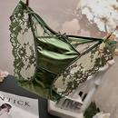 法式欧美性感中低腰包臀柔软蕾丝内裤舒适华尔缎面料纯棉裆镂空