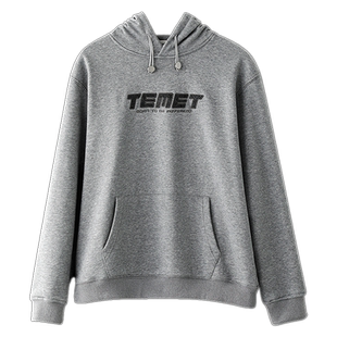 公爵车加绒卫衣男连帽秋冬季款美式450g重磅刺绣字母卫衣男士外套