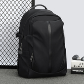 轻便双肩包男士 背包大容量出差旅行电脑包多功能帆布书包休闲时尚