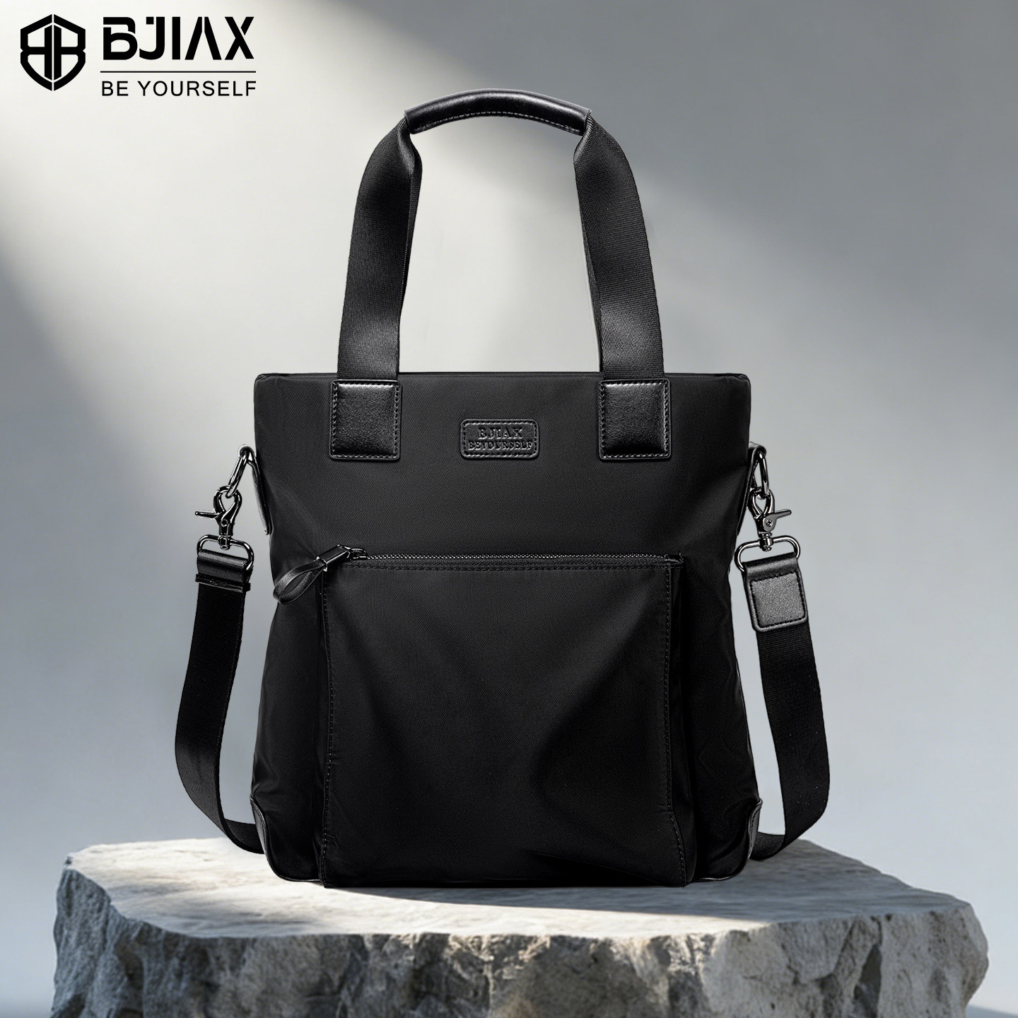 Macbook韩版男士包包商务手提包竖款休闲斜挎包单肩包男包牛津布