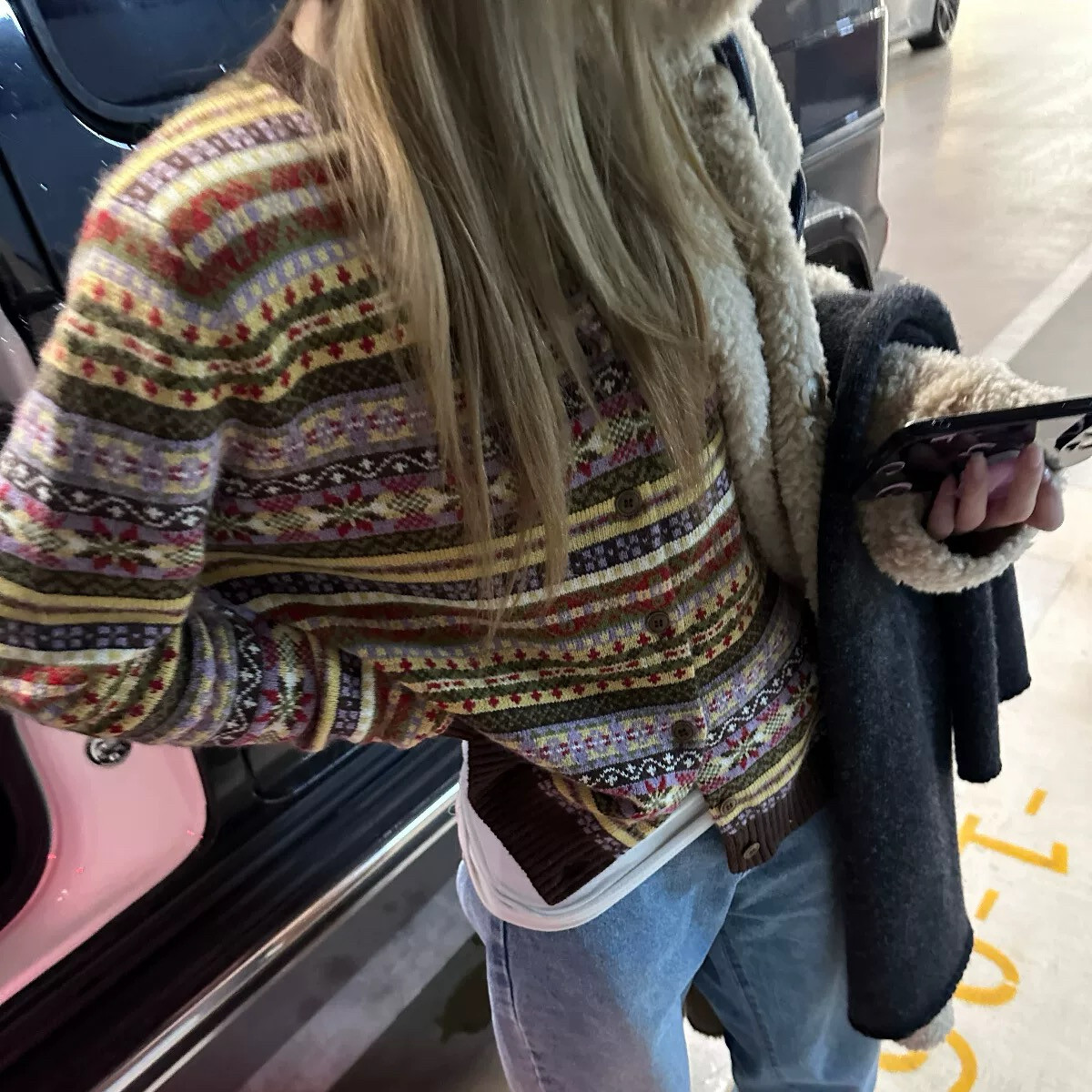 高级感超好看的复古费尔岛提花毛衣女秋冬针织开衫外套打底可外穿,女装/女士精品,毛针织衫,淘宝优惠券,粉丝福利购,淘宝优惠卷