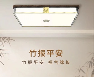 线下实体店专卖灯具新款 客餐厅卧室吸顶灯客厅吊灯 竹报平安新中式