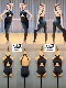 MZDance 31成人女士拉丁舞服上衣教课练舞百搭交叉露背连体衣