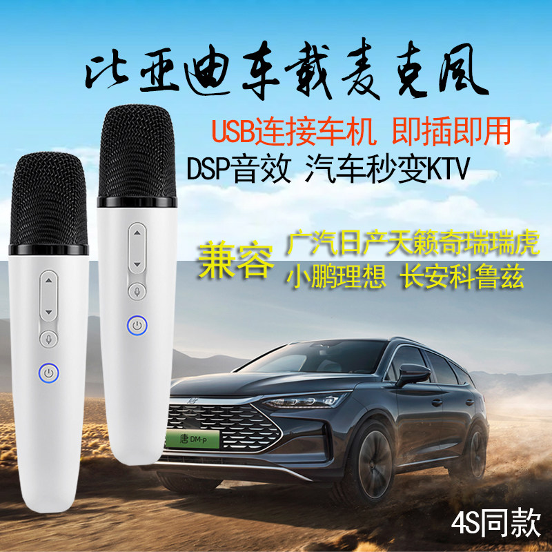 适用比亚迪秦唐宋汉元海豚驱逐舰车载K歌麦克风My Kara麦卡拉话筒