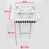 Расстояние между отверстиями 15,5 см, 15 белых проволочных коробок.