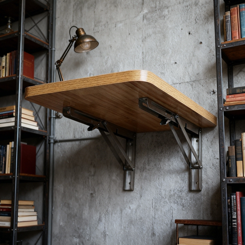 可折叠挂墙桌仙女星竖装实木松木