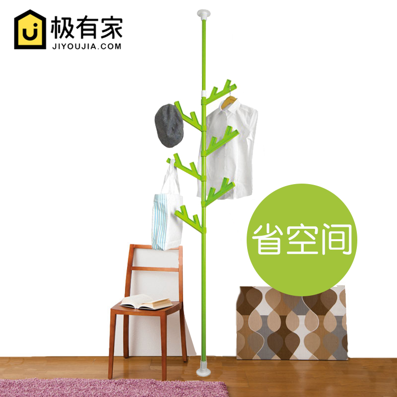 顶天立地创意树形衣帽架空间