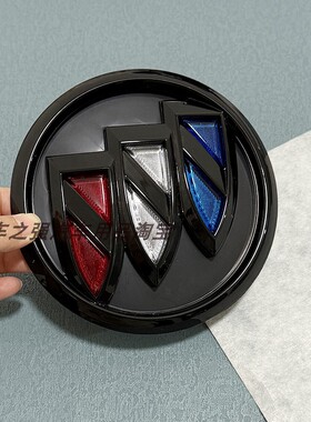 适用别克GL8 ES 652T改装亮黑前车头标GL8 653T黑色前车标中网标