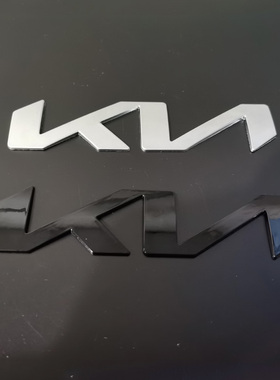 适用KIA起亚新标K3K4K5K7K8凯酷KX34521款前尾后车标EMBLEM黑武士
