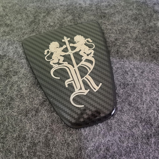 适用荣威23款RX5 RX5plus改装碳纹前车标I6MAX I5亮黑金属前标贴