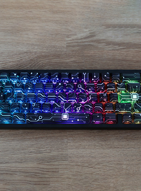 KKX外设电子视界PBT热升华侧刻透光原厂键帽wooting md60 MD68