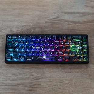 KKX外设电子视界PBT热升华侧刻透光原厂键帽wooting MD68 md60
