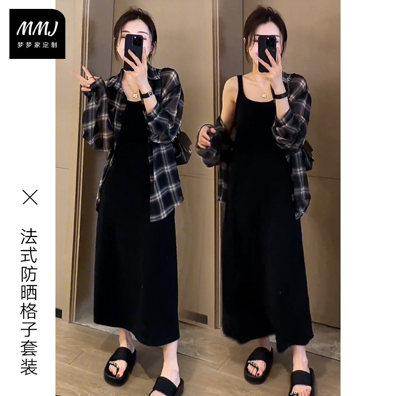 韩版时尚复古格子防晒外套上衣