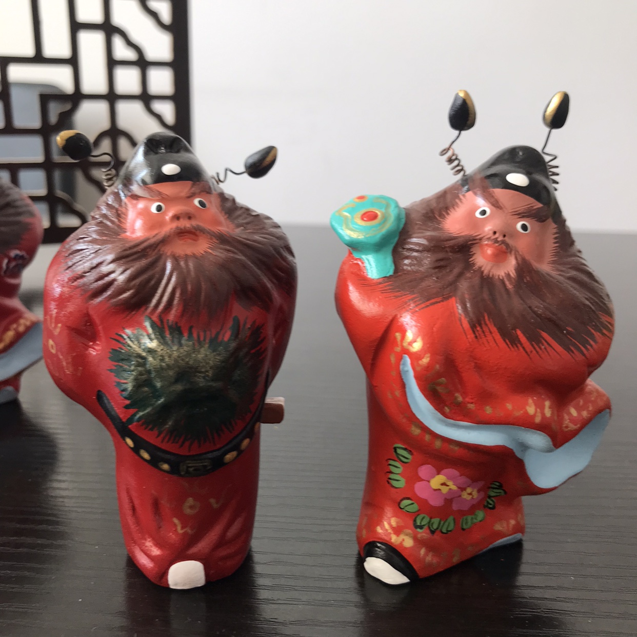 泥人张正品泥塑小摆件钟馗一个 手工艺品泥塑桌面摆件