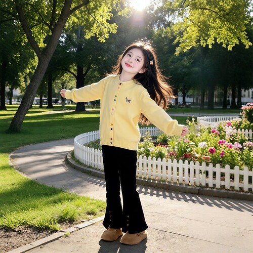 毛衣薄款女童春季针织衫10超好看