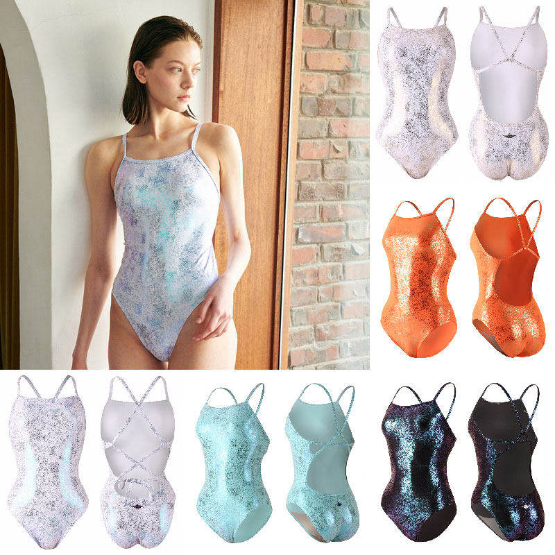 JKUSS女韩国专业亮闪连体泳衣