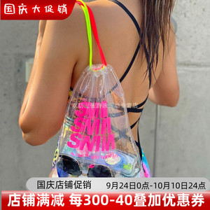 SENTI韩国正品个性专业防水袋透明性感游泳包抽绳束口袋加厚耐用