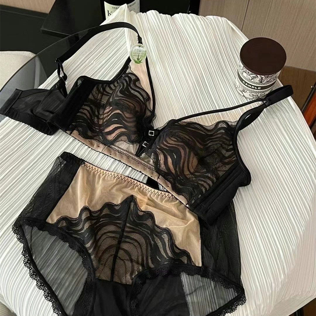 法式轻奢兔耳朵性感蕾丝内衣套装软钢圈聚拢超薄杯大胸显小文胸罩,女士内衣/男士内衣/家居服,文胸套装,淘宝优惠券,粉丝福利购,淘宝优惠卷