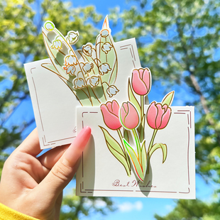 创意贺卡 辰阳文化山花烂漫小贺卡手写信浪漫情书生日祝福2025新款