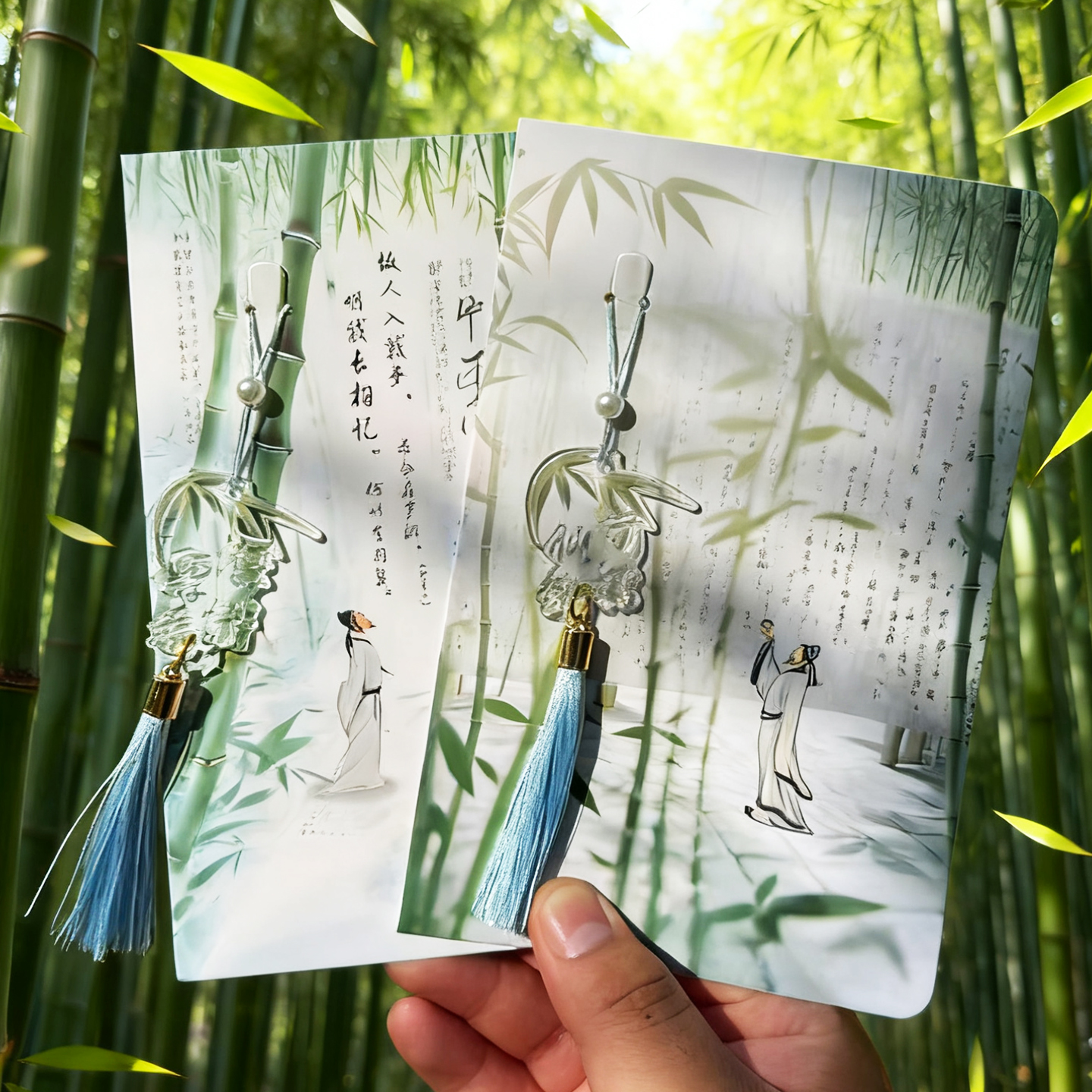 赠友人新款流苏创意贺卡