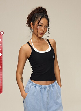 SMILE DDD美式辣妹纯色吊带打底修身显瘦内搭外穿工字背心