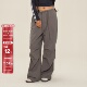 SMILE 子 小个子多口袋宽松jazz舞阔腿街舞裤 DDD美式 复古降落伞裤