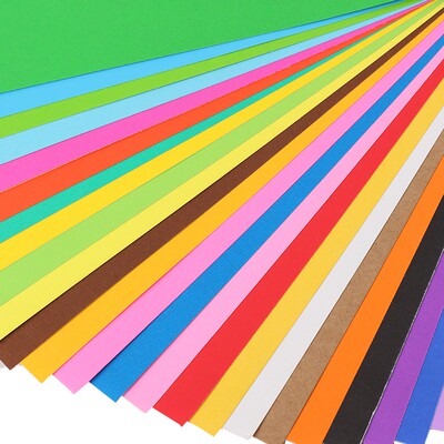 大张半开对开彩色卡纸手工幼儿园