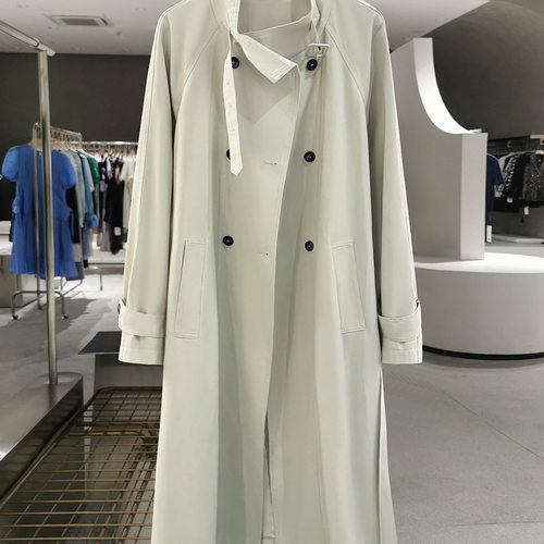 今年流行特惠米色高级感宽松慵懒风风衣外套女2025新款春秋季