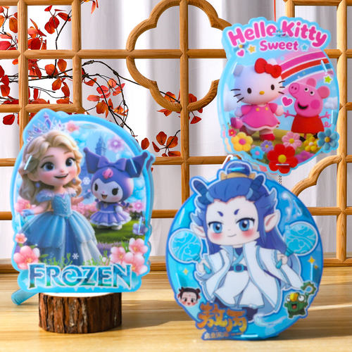 音乐发光卡通中秋节手提灯笼