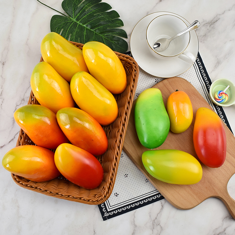 仿真黄芒果水果塑料假水果玩具