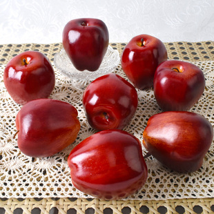 仿真红苹果蛇果模型 塑料假水果蔬果摆件橱窗样板房装饰拍摄道具