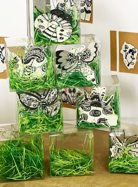 幼儿园环创材料春天绿色摆件diy场景布置教室大厅区角装饰主题