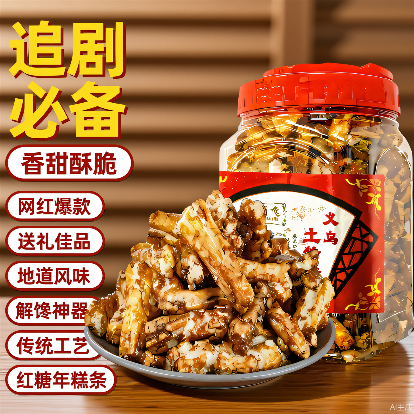 正宗红糖年糕罐装脏脏糕网红休闲零食营养酥脆滋补养生浙江土特产