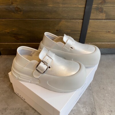 真皮厚底丑萌面包鞋女2026春