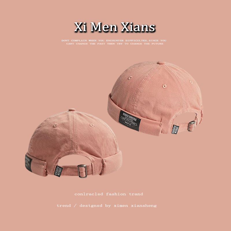 无檐瓜皮帽嘻哈男女春夏秋地主帽