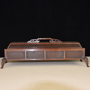 苏工大号紫铜卧香炉回纹坤炉家用供奉线香香炉烟供熏炉宣德炉纯铜