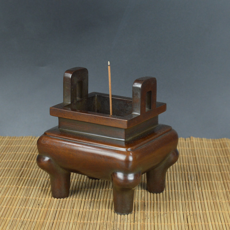 铜香炉姑苏长四方纯铜宣德炉小号居室供奉茶道熏香炉铜鼎家用香炉,家居饰品,香薰炉,淘宝优惠券,粉丝福利购,淘宝优惠卷