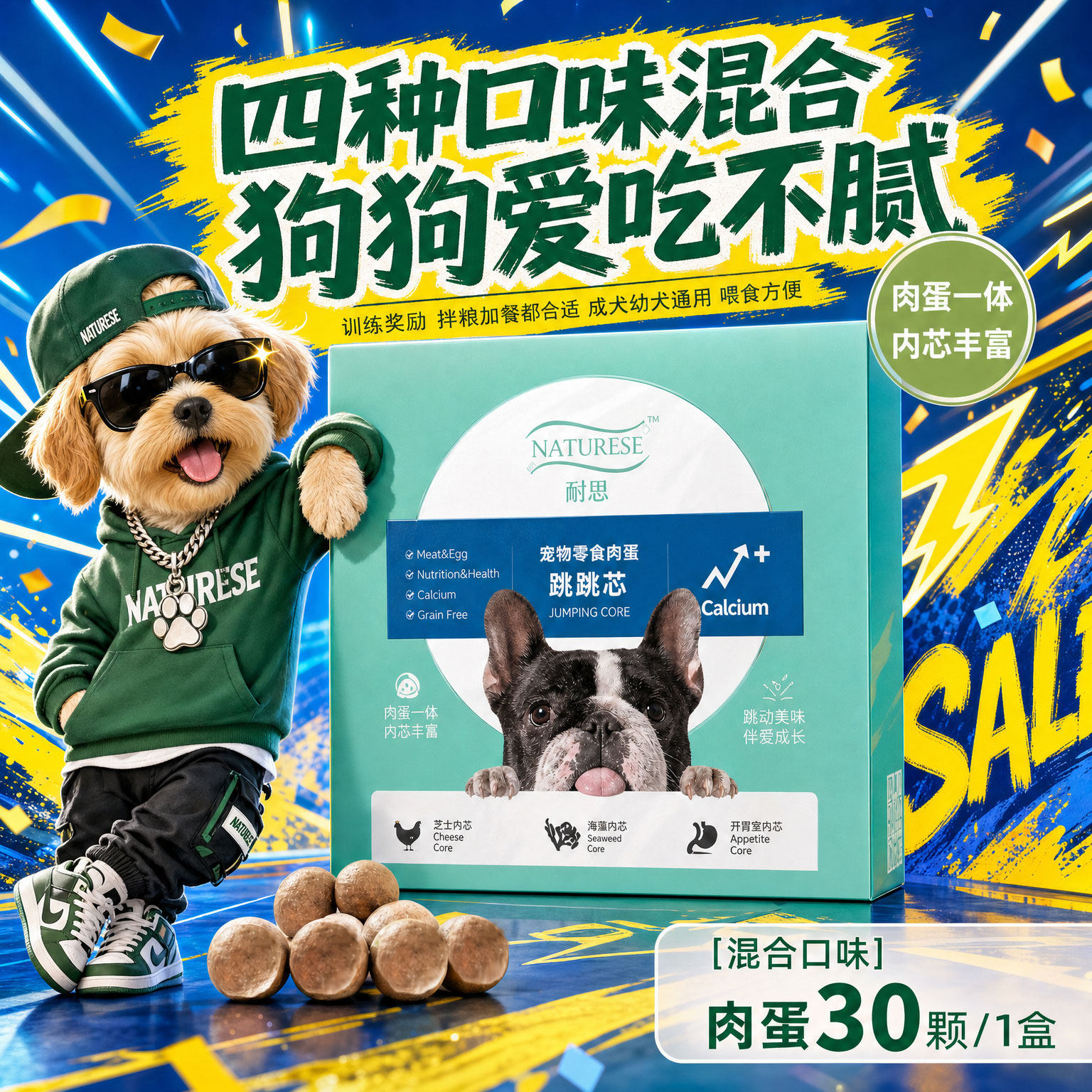 元气昵趣蛋宠物能量蛋狗狗零食幼犬中小型通用营养蛋训练奖励零食
