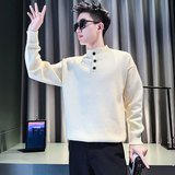 MY197-P68控98社会小伙店主风毛衣打底男针织衫线衣黑2，男装针织衫/毛衣，电商A343