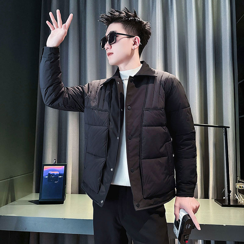 CF130-P138 控178 社会小伙店主风棉衣外套潮流棉服男黑1图片