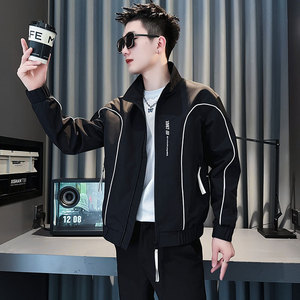 JK204-P98 控138 春季新款社会小伙潮店主风夹克男外套 白2图片