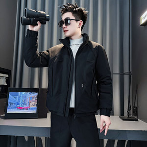 CF154-P138 控178 社会小伙点店主风棉衣外套潮流棉服男棉袄 咖色图片