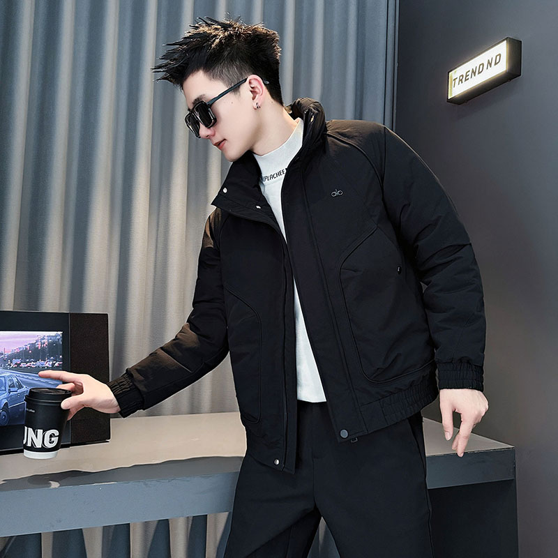 CF149-P138控178社会小伙店主风棉衣外套潮流棉服男棉袄黑，男装棉衣，电商A343