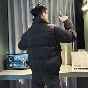 CF98-P138 控178 社会小伙立领棉衣外套潮流棉服男 黑2图片