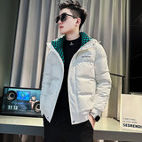 CF92-P138控178社会小伙连帽棉衣外套潮流棉服男黑2，男装棉衣，电商A343