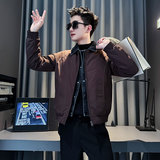CF142-P148控198社会小伙店主风假两件棉衣外套潮流棉服男红，男装棉衣，电商A343