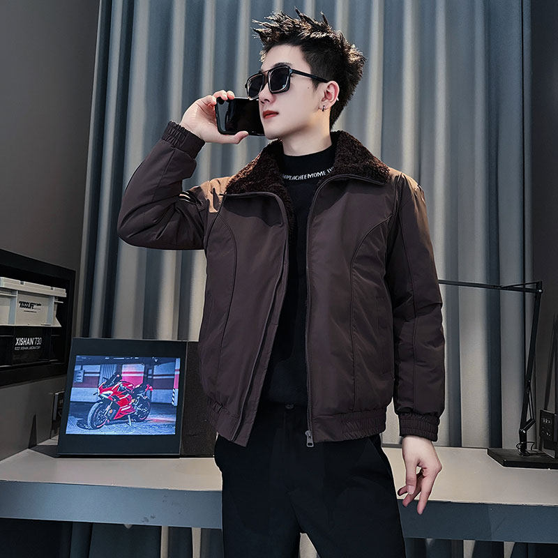 CF140-P138控178社会小伙店主风棉衣外套潮流棉服男黑,男装棉衣,电商A343
