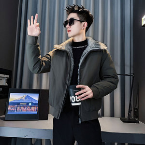 CF150-P138 控188 社会小伙座山雕棉衣外套潮流棉服男棉袄 咖图片