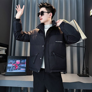 CF86-P148 控198 社会小伙店主风棉衣外套潮流棉服男 黑图片